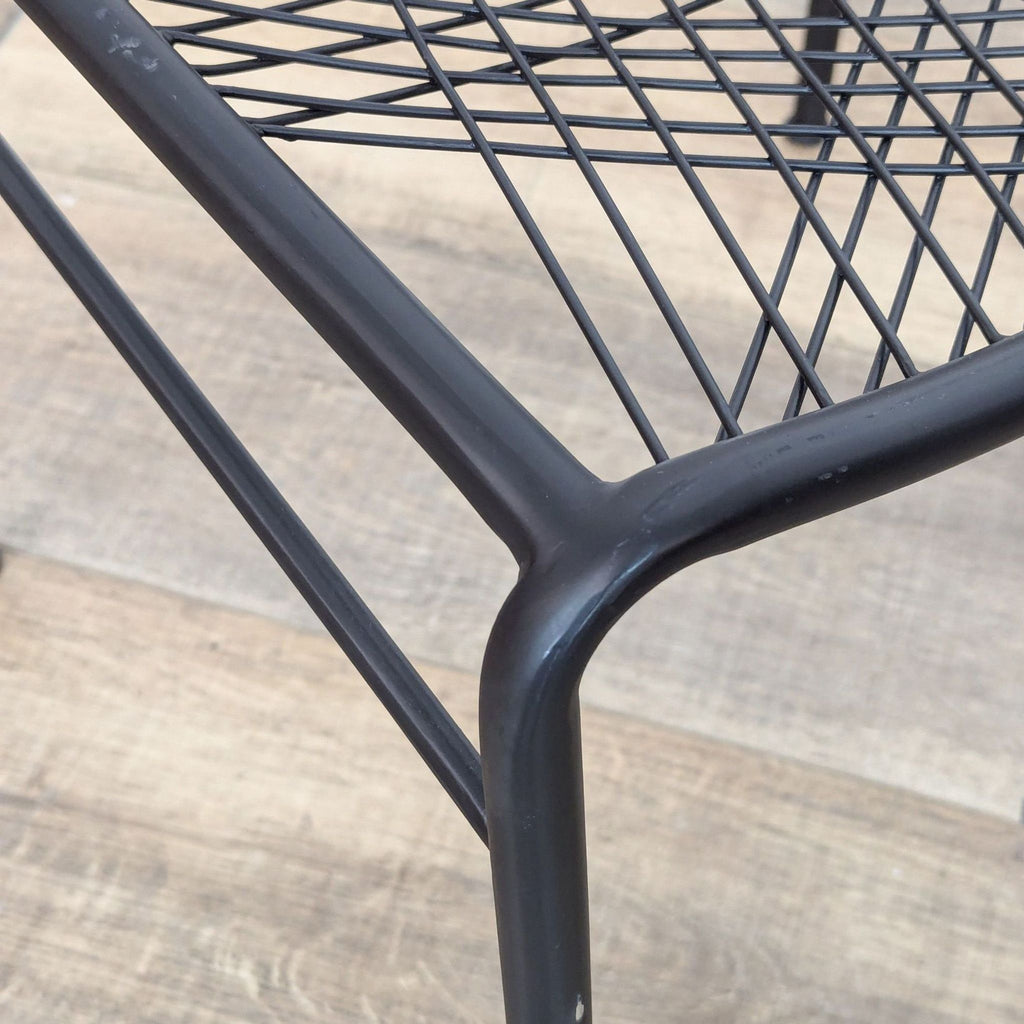 CB2 Modern Odyssey Dining Table with 4 Alpha Metal Chairs