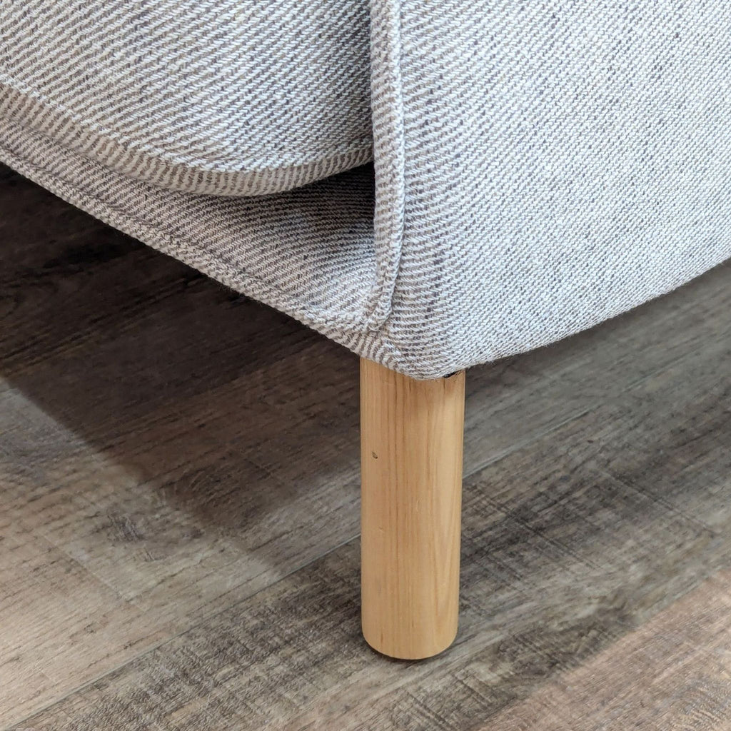 Crate and Barrel Wells Modern 84” Sofa in Gravel