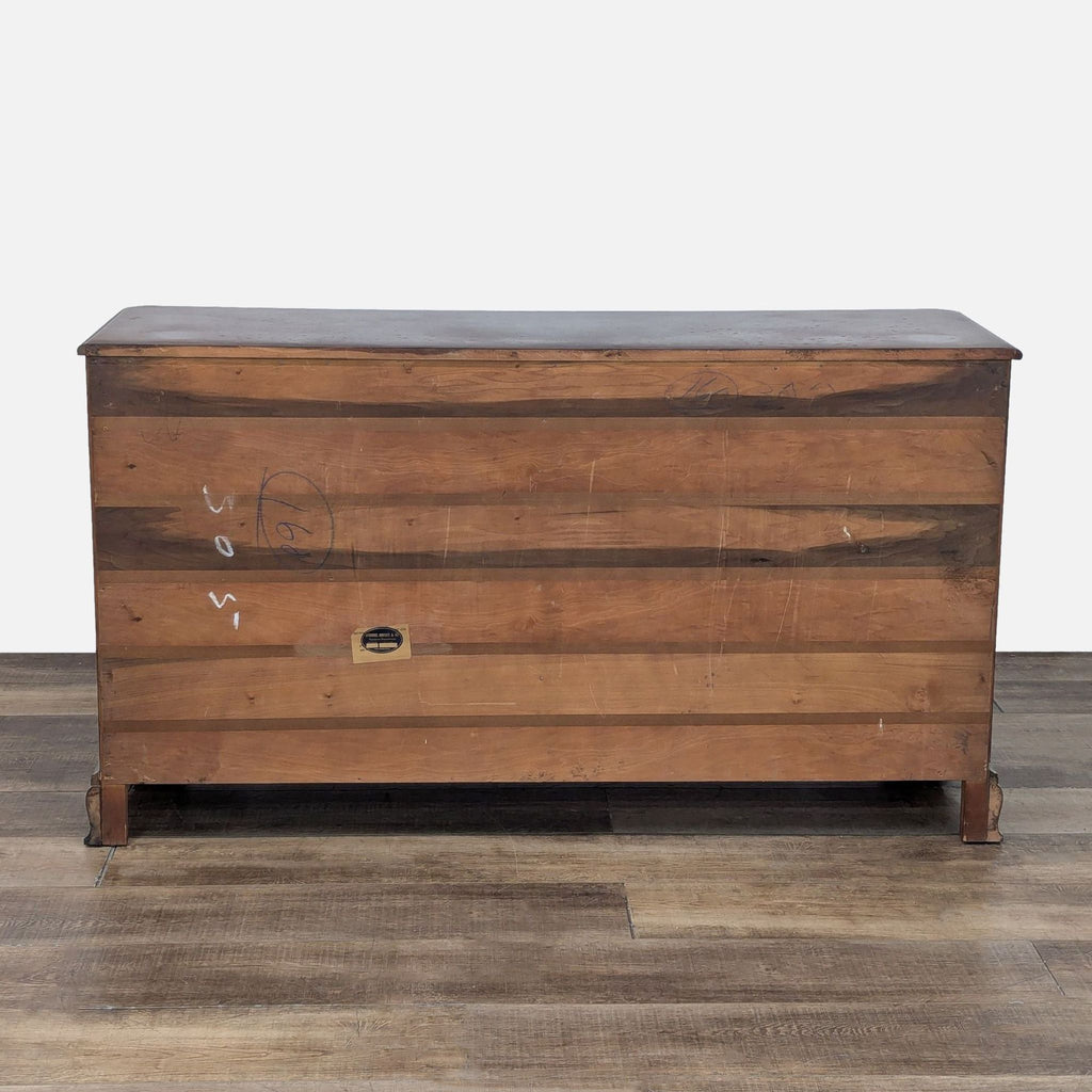 a wooden box on a wooden floor 