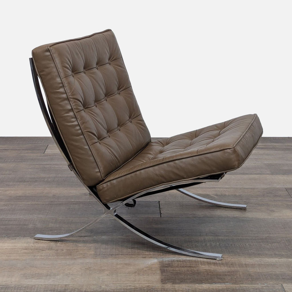 Replica Knoll Barcelona Leather Chair