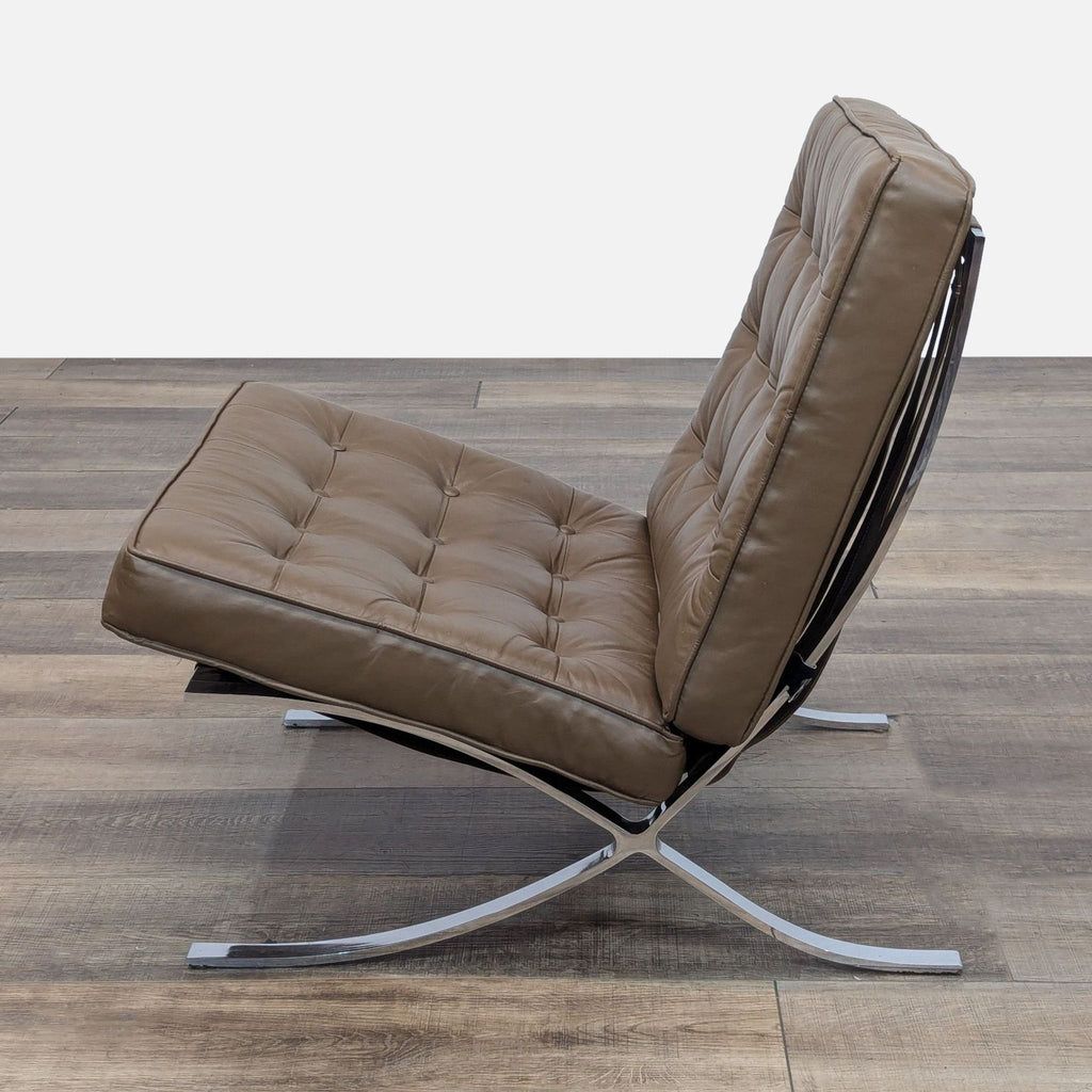 Replica Knoll Barcelona Leather Chair