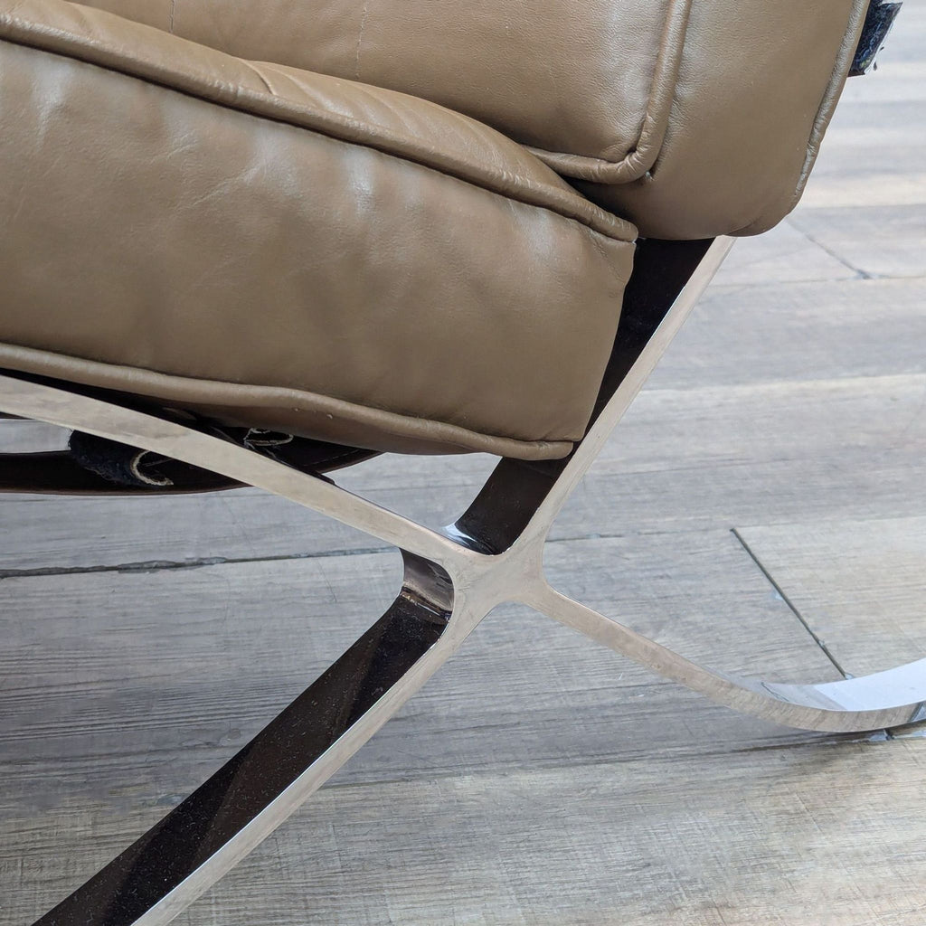 Replica Knoll Barcelona Leather Chair