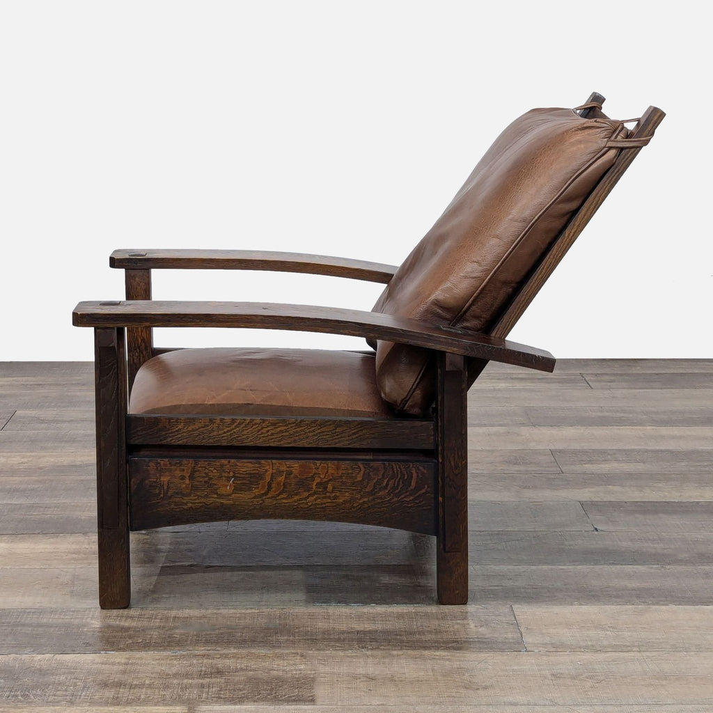 Vintage Warren Hile Studio Morris Leather Lounge Chair