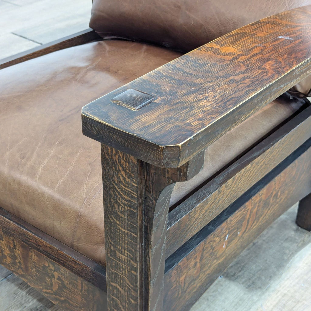 Vintage Warren Hile Studio Morris Leather Lounge Chair