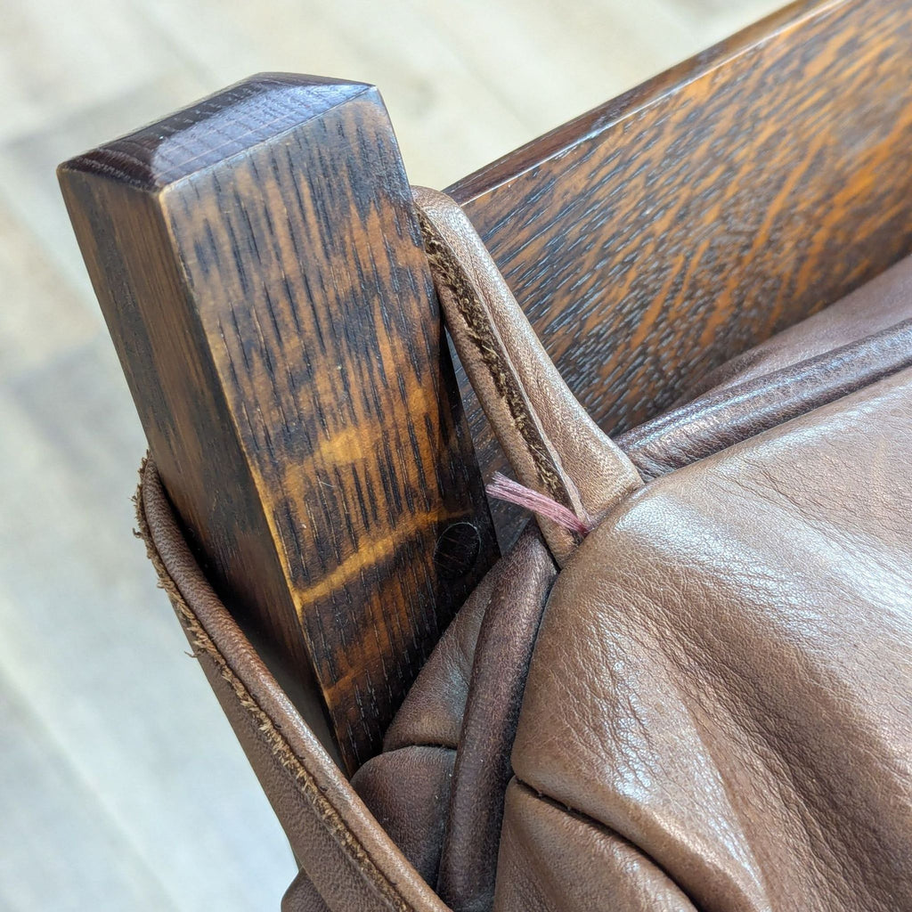 Vintage Warren Hile Studio Morris Leather Lounge Chair