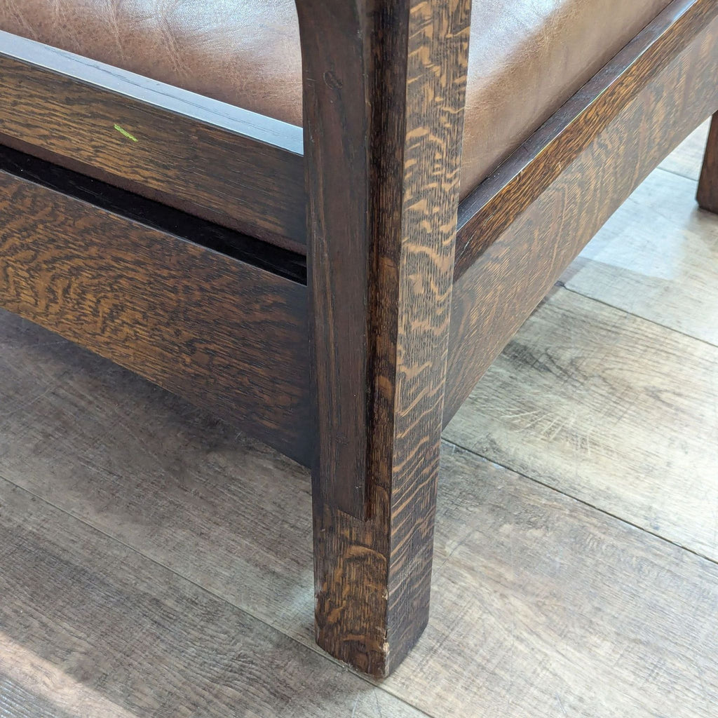 Vintage Warren Hile Studio Morris Leather Lounge Chair