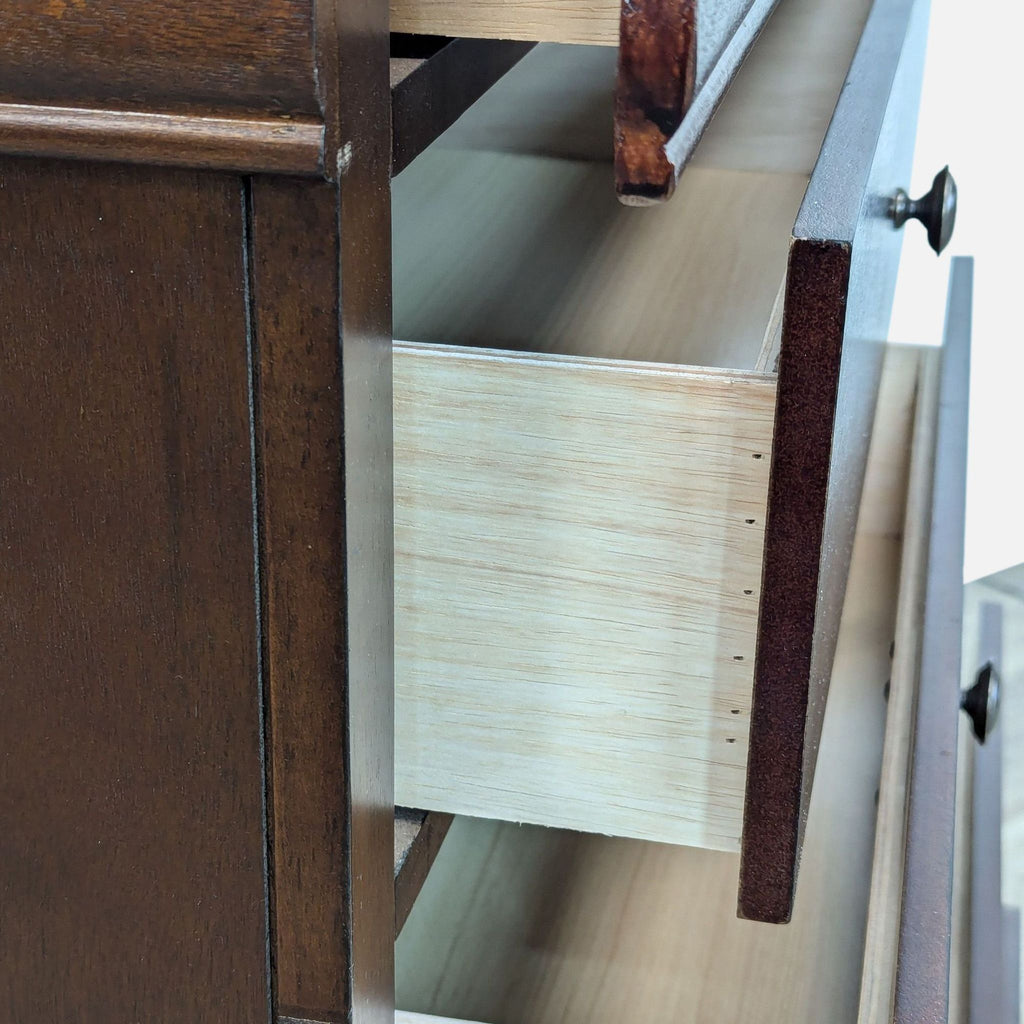 Classic Dark Wood 6 Drawer Chest