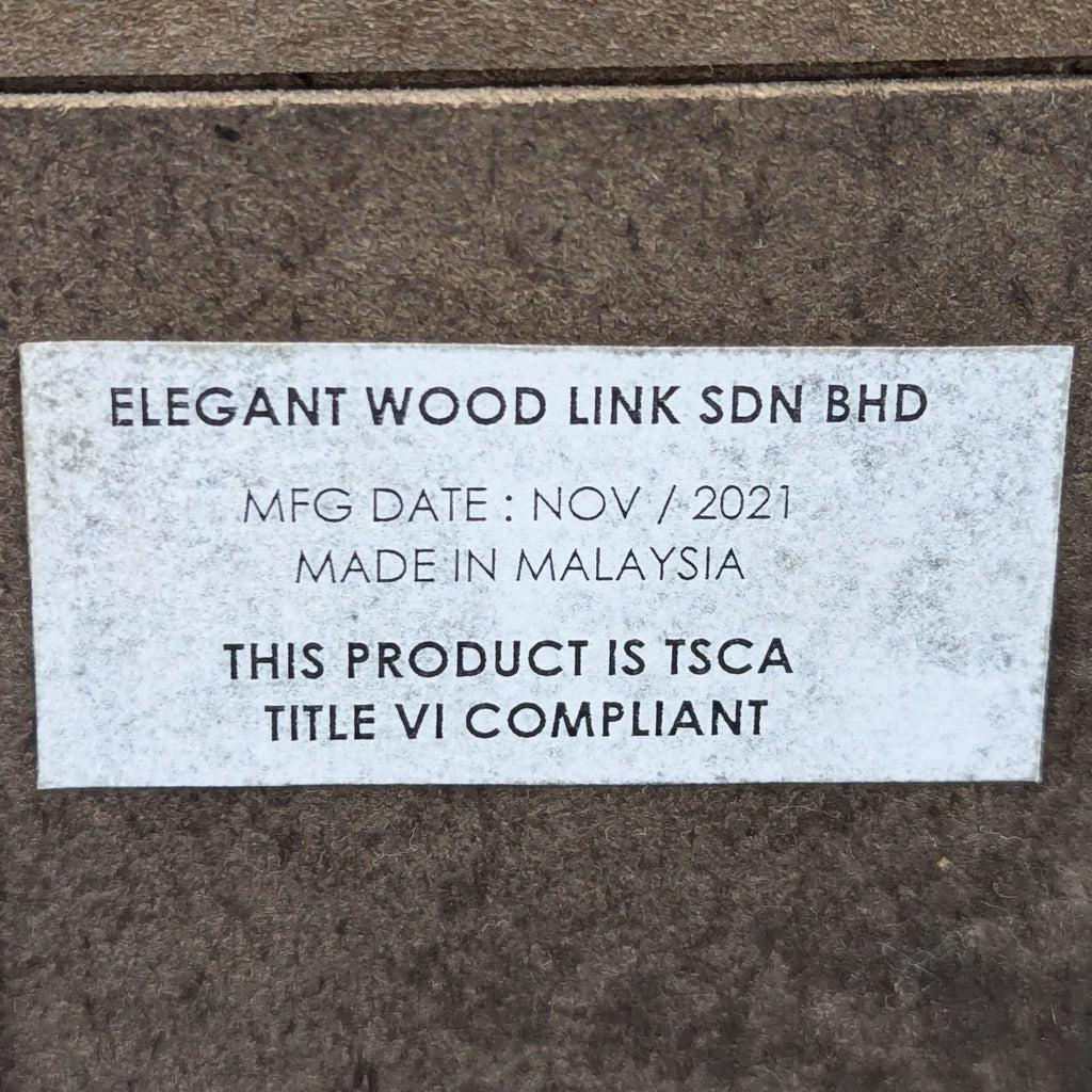 Classic Dark Wood 6 Drawer Chest