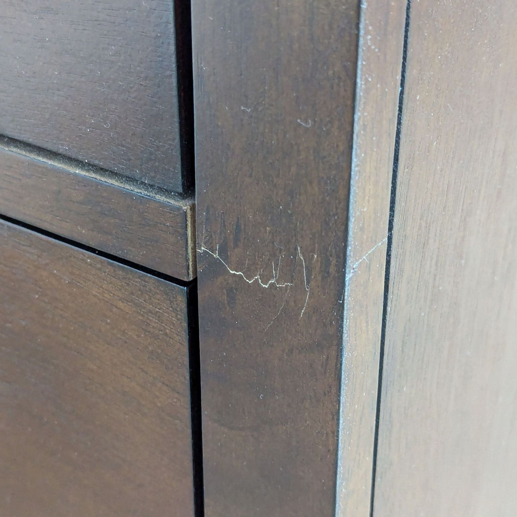 Classic Dark Wood 6 Drawer Chest