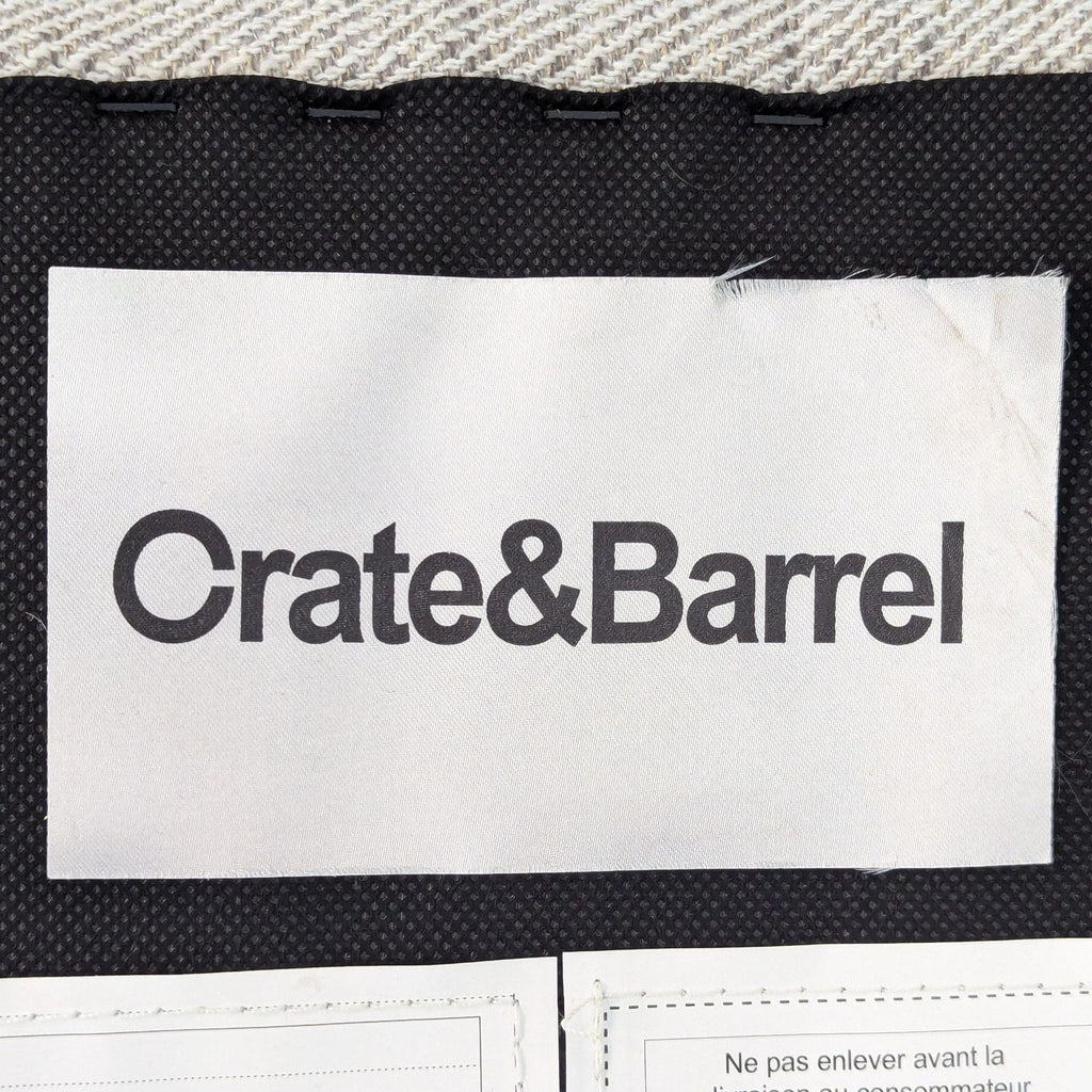 Crate & Barrel Wells Ottoman
