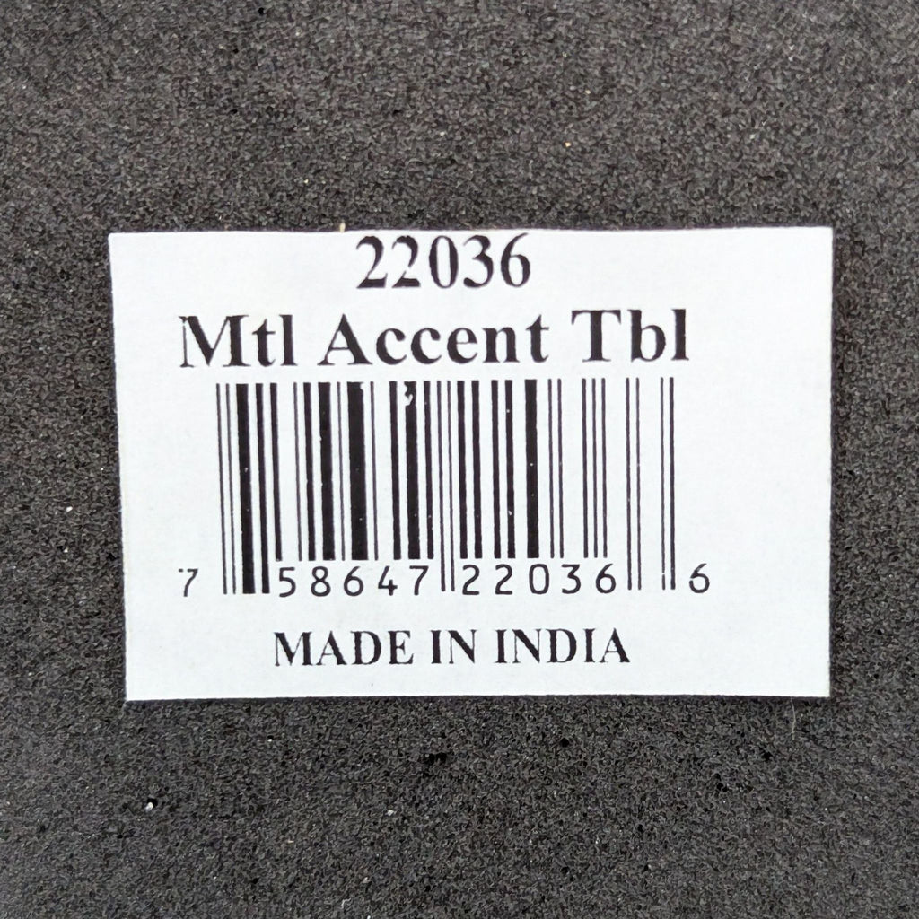 Dakota Fields Handmade Hammered Metal Hourglass Side Table