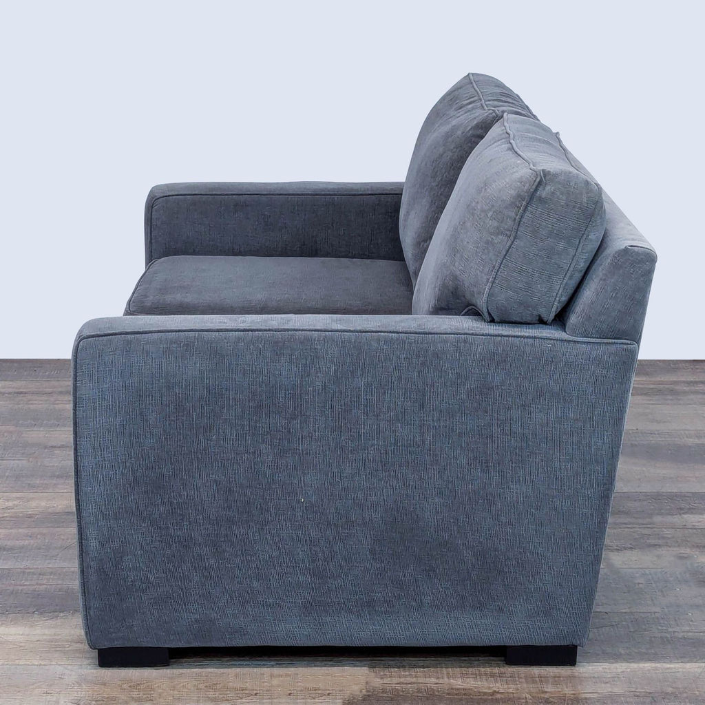 Modern Gray Upholstered Loveseat
