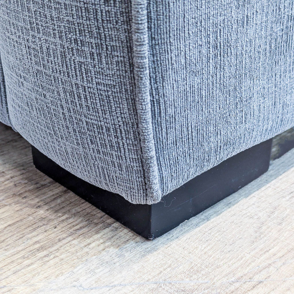 Modern Gray Upholstered Loveseat