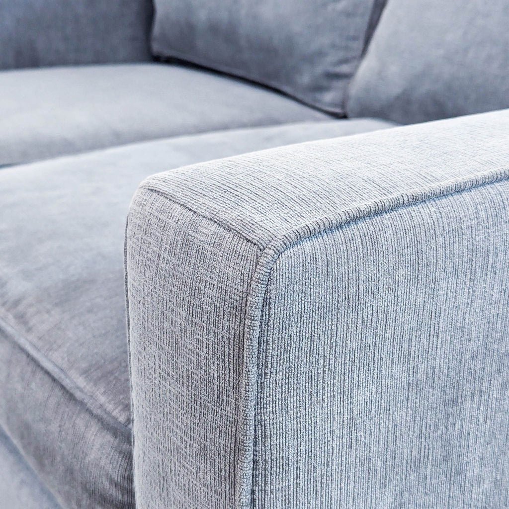 Modern Gray Upholstered Loveseat