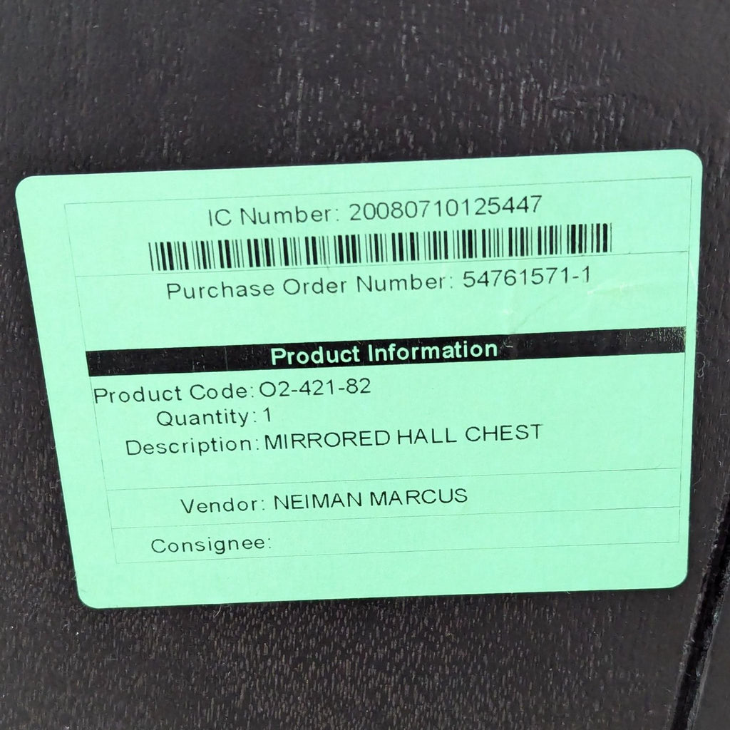 Neiman Marcus Horchow Amelie Baroque 3-Drawer Mirrored Dresser