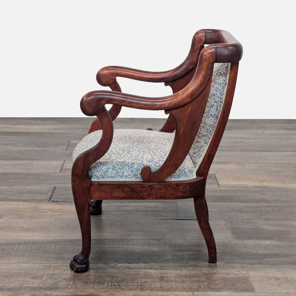 Antique Empire Style Accent Chair