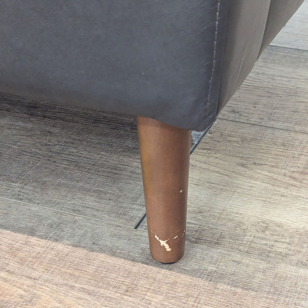 Burrow Nomad Track Mid-Century Style Leather Club Chair