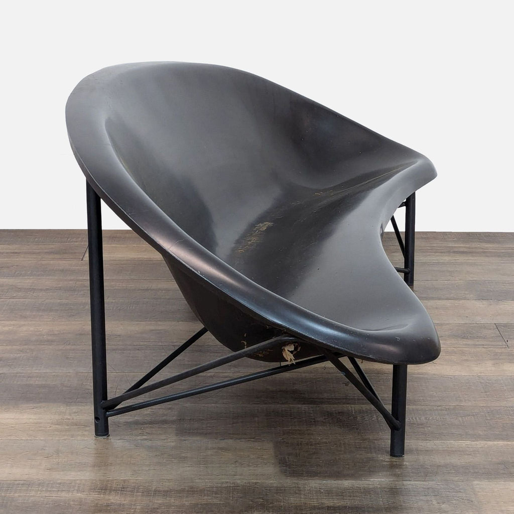 Ergonomically shaped Helios outdoor sofa by Galanter & Jones