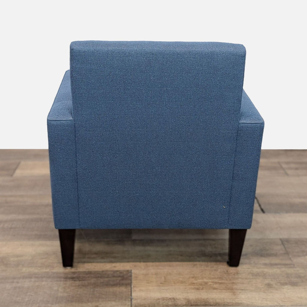 Crate & Barrel Blue Modern Lounge Chair