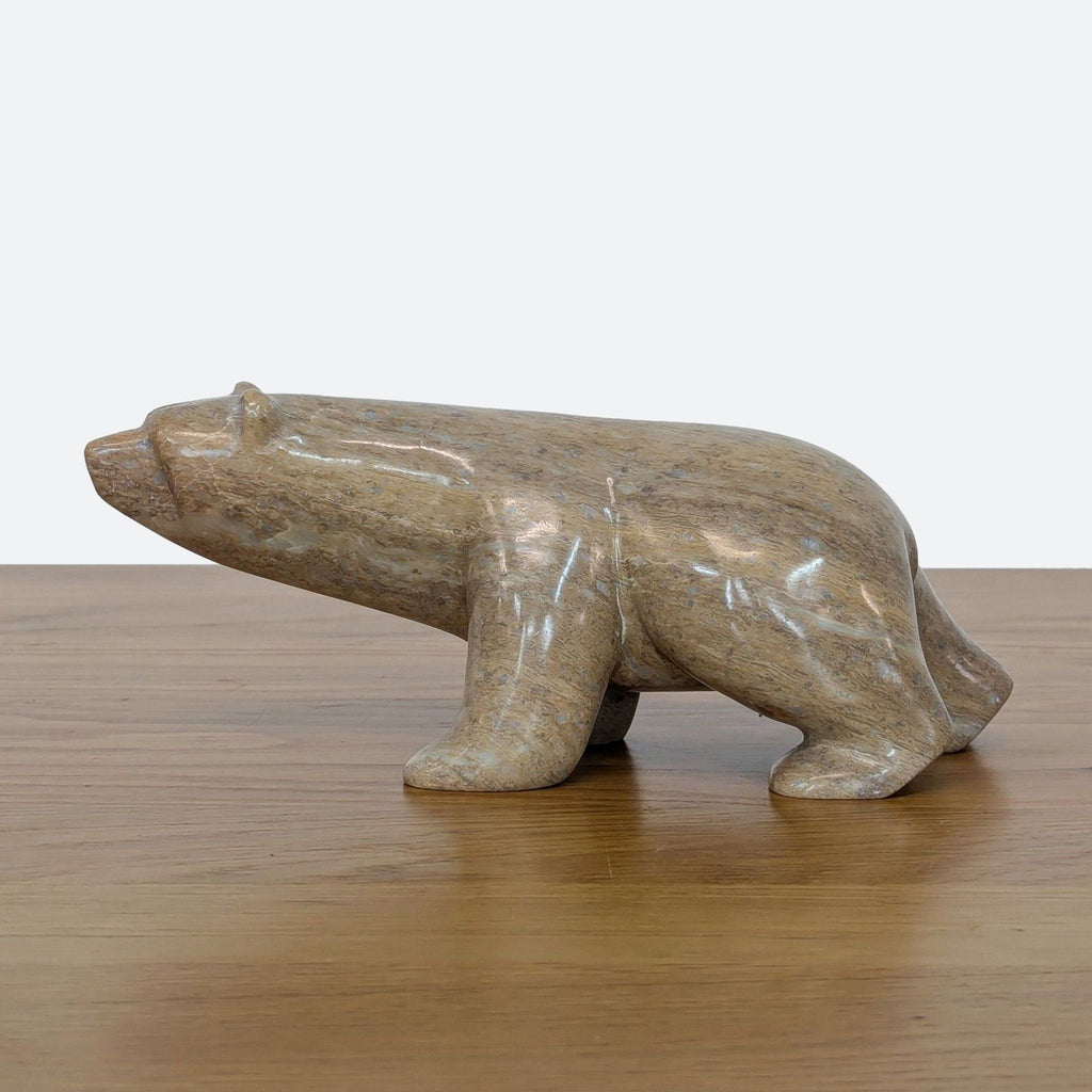 Walking Bear Soapstone Sculpture
