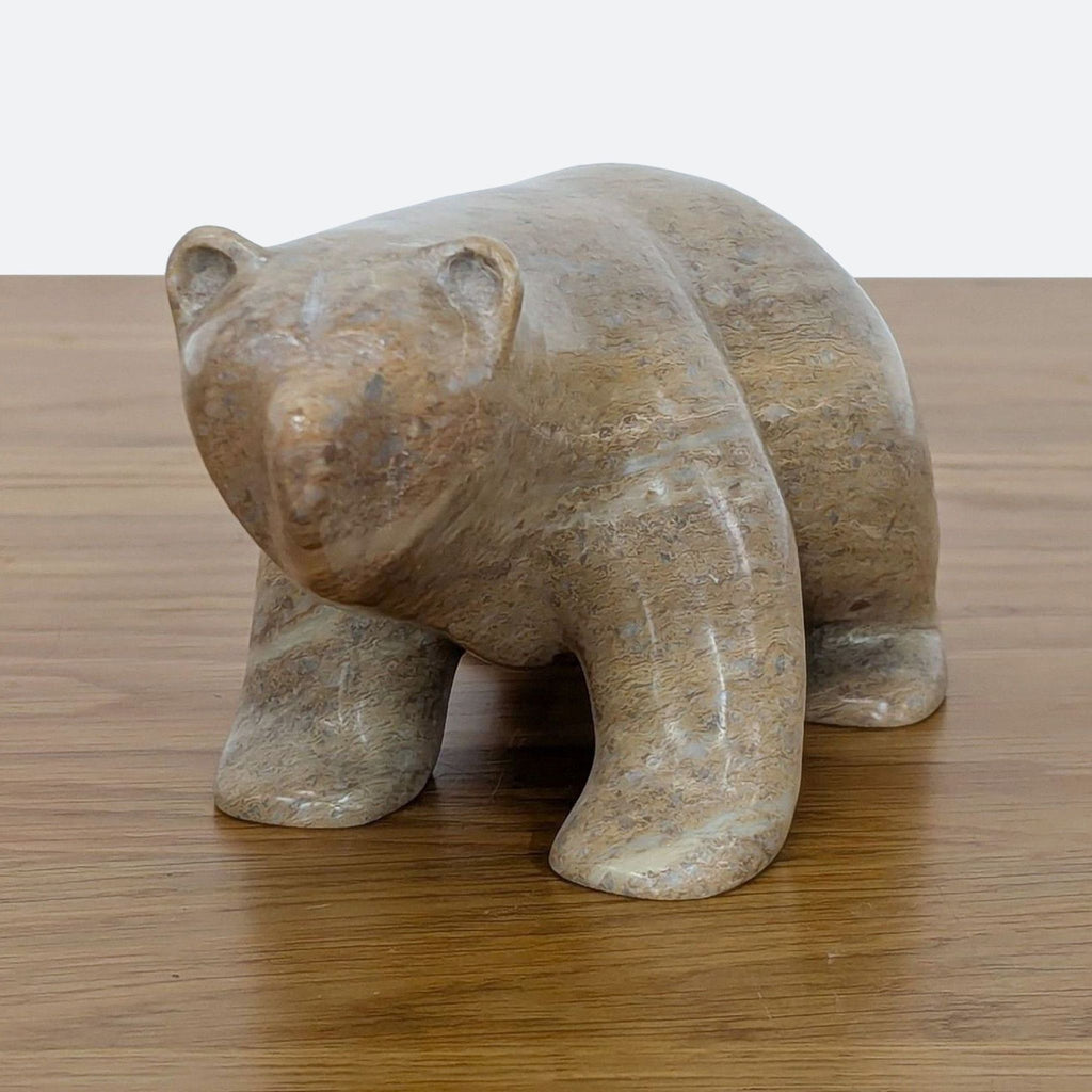 Walking Bear Soapstone Sculpture