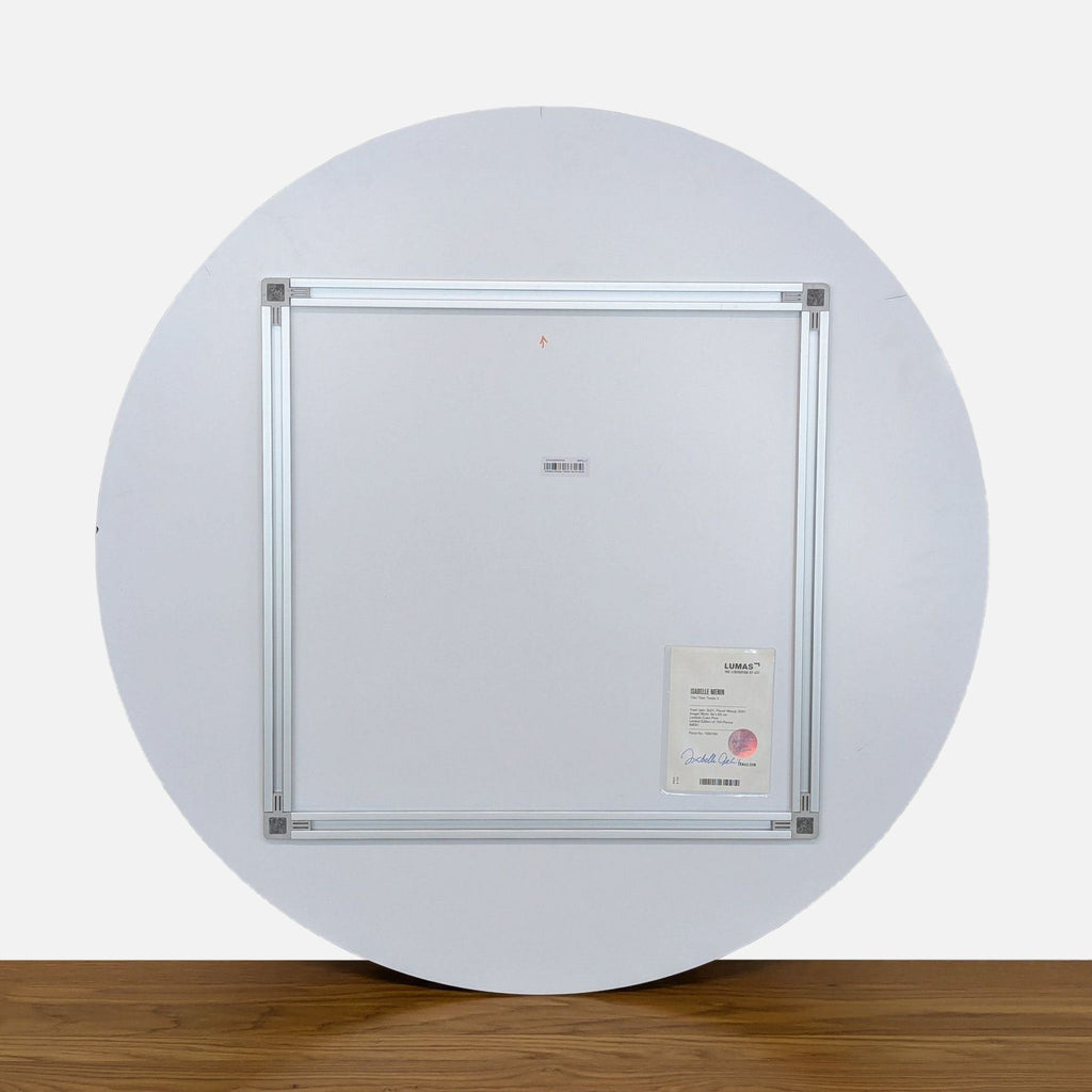 Back of "Tonda 2" print with Lumas certificate and signature by Isabelle Menin, edition 103/150.