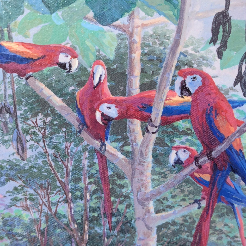 Original Framed Tropical Painting by Paul Mosby