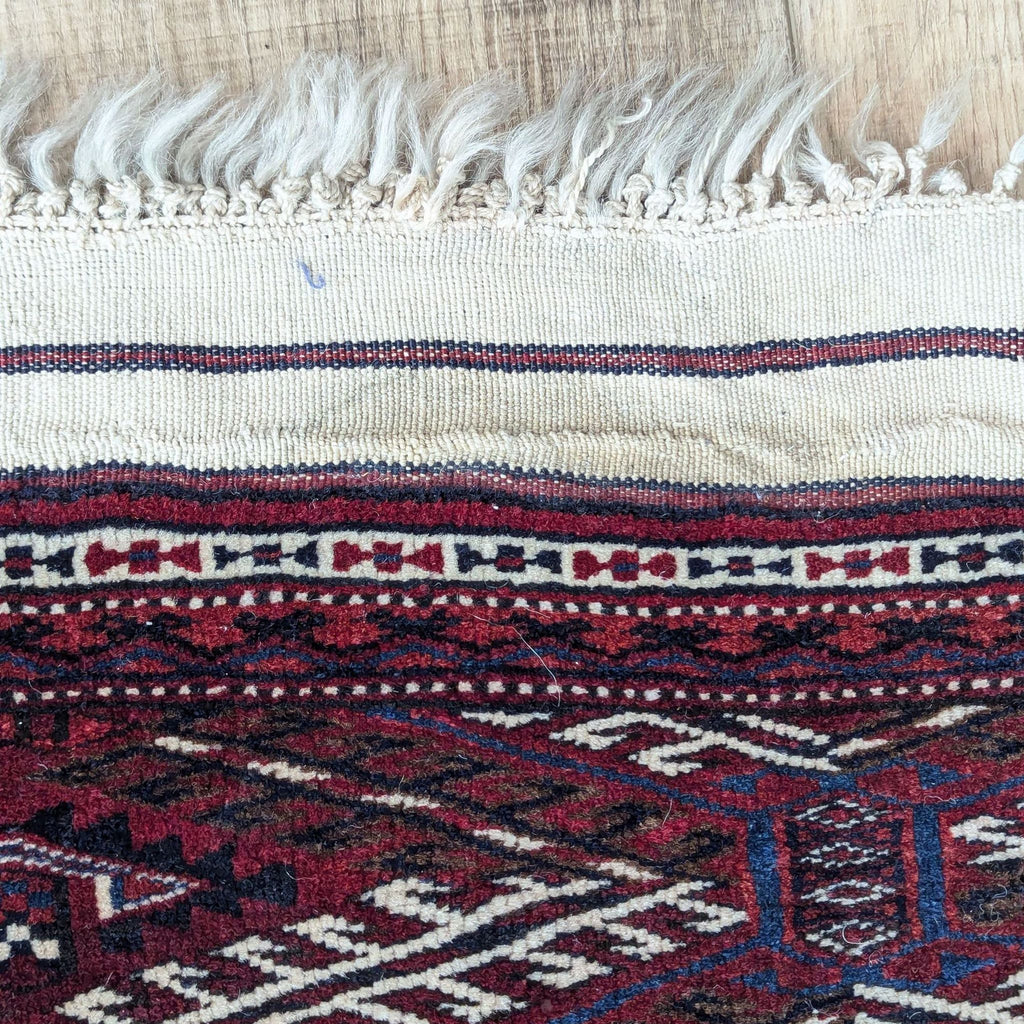Late 20th Century 12' 7" x 8' 8" Turkman Afghan Rug with Bukhara Design