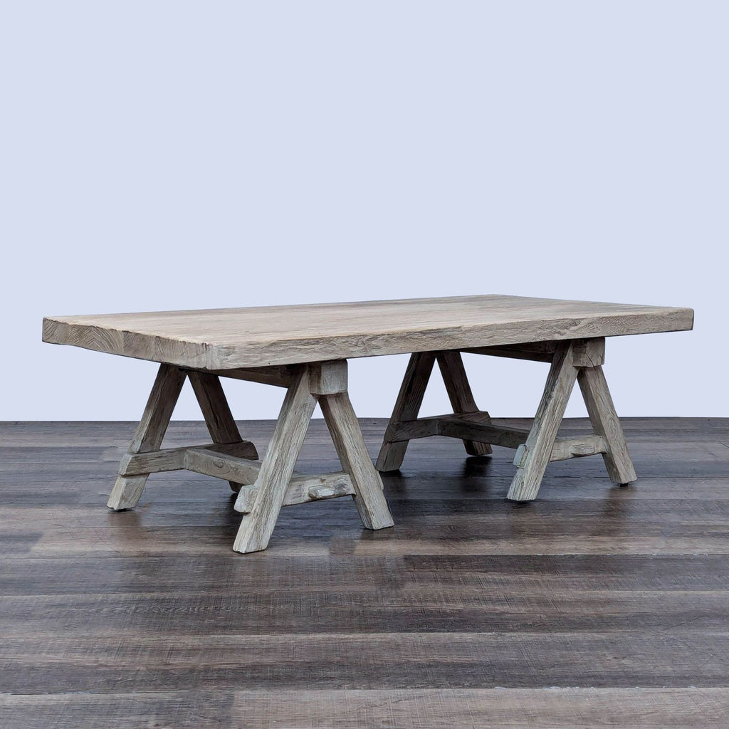 Restoration Hardware Sawhorse Coffee Table