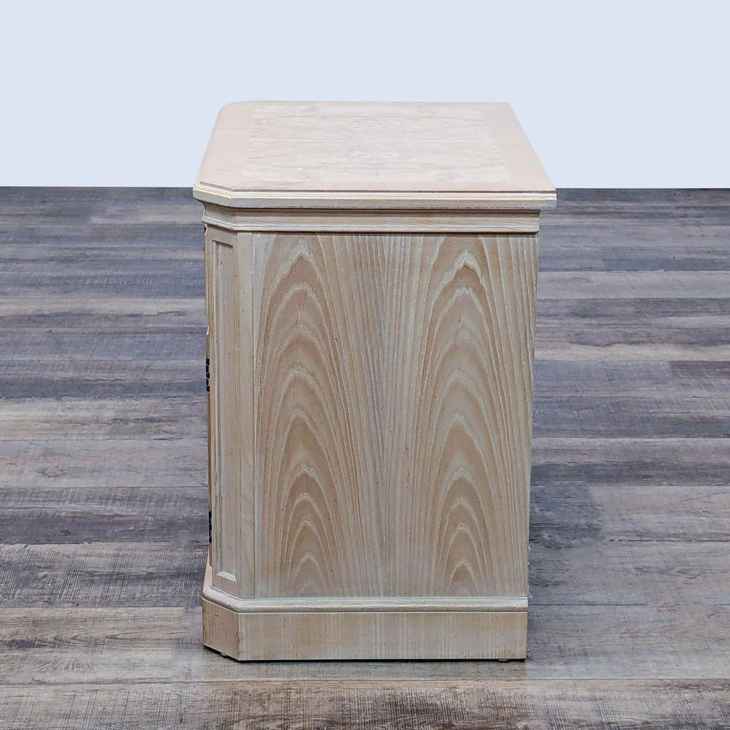 Vintage Drexel Heritage Corinthian Burlwood Nightstand