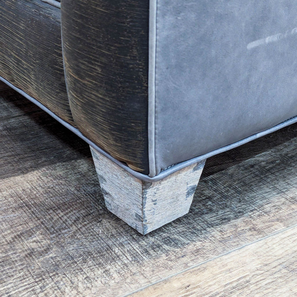 Menlo Park Rustic Leather 3-Seat Sofa