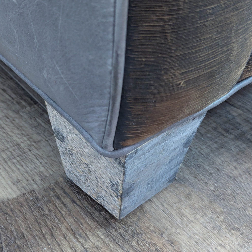 Menlo Park Rustic Leather 3-Seat Sofa