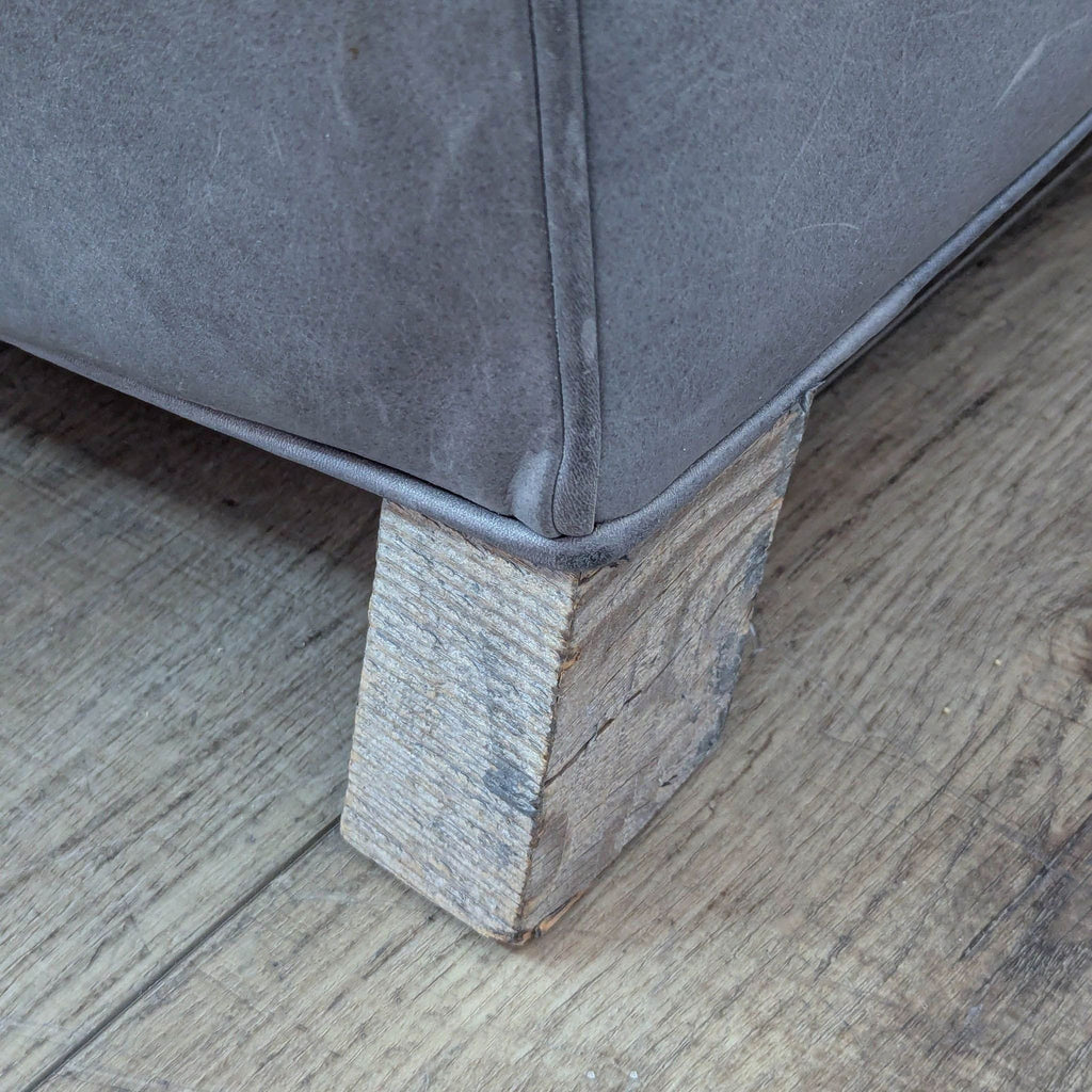 Menlo Park Rustic Leather 3-Seat Sofa