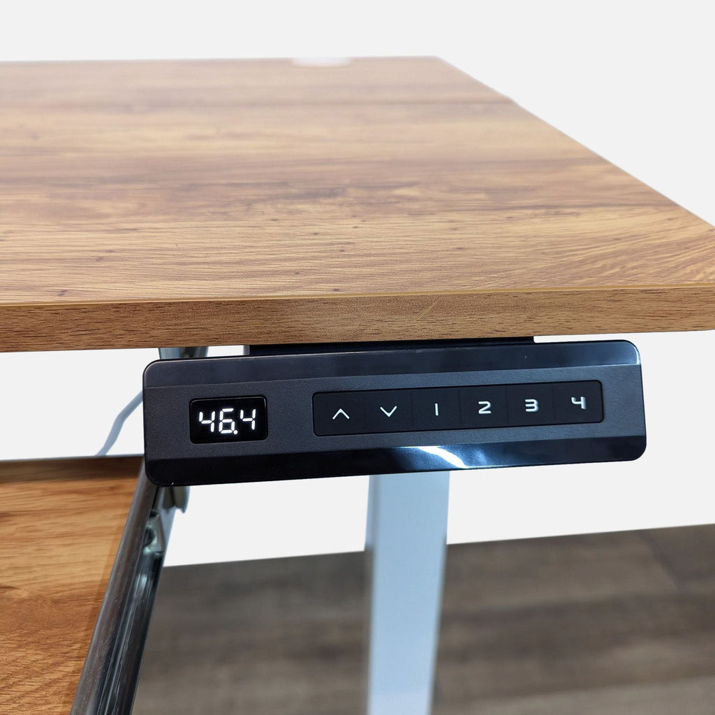 Adjustable Height Wood Top Desk