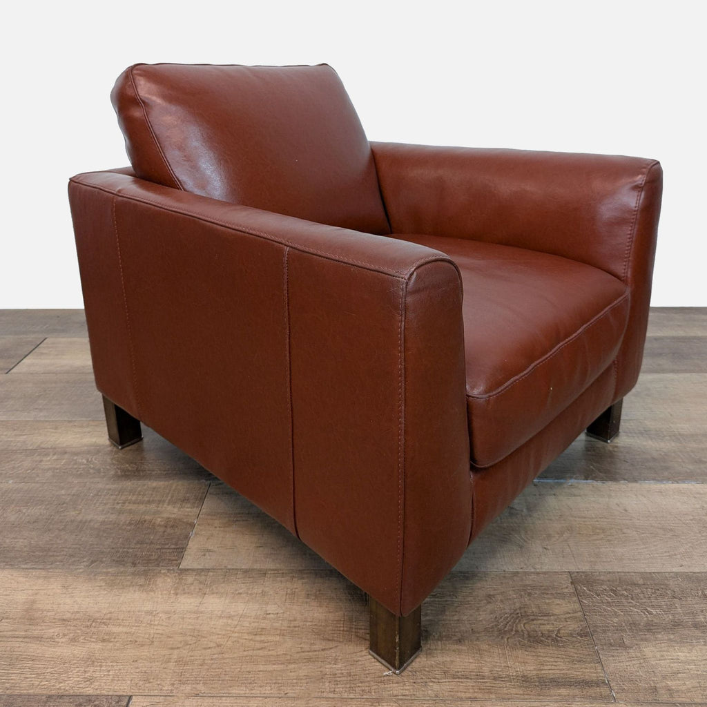 Natuzzi Modern Leather Club Chair