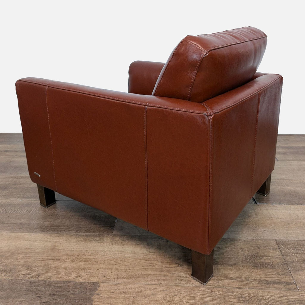 Natuzzi Modern Leather Club Chair