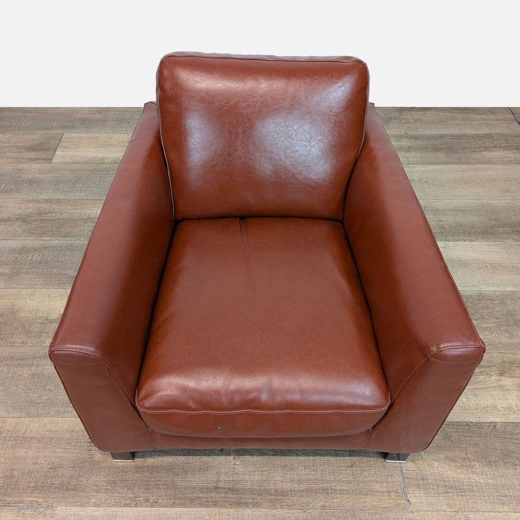 Natuzzi Modern Leather Club Chair