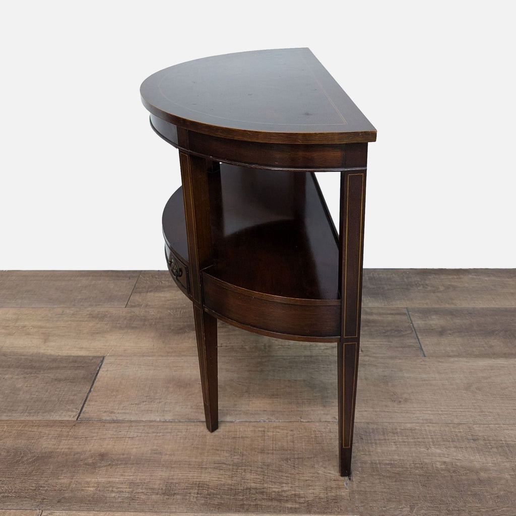 Vintage Brandt of Hagerstown Mahogany Demilune Console Table