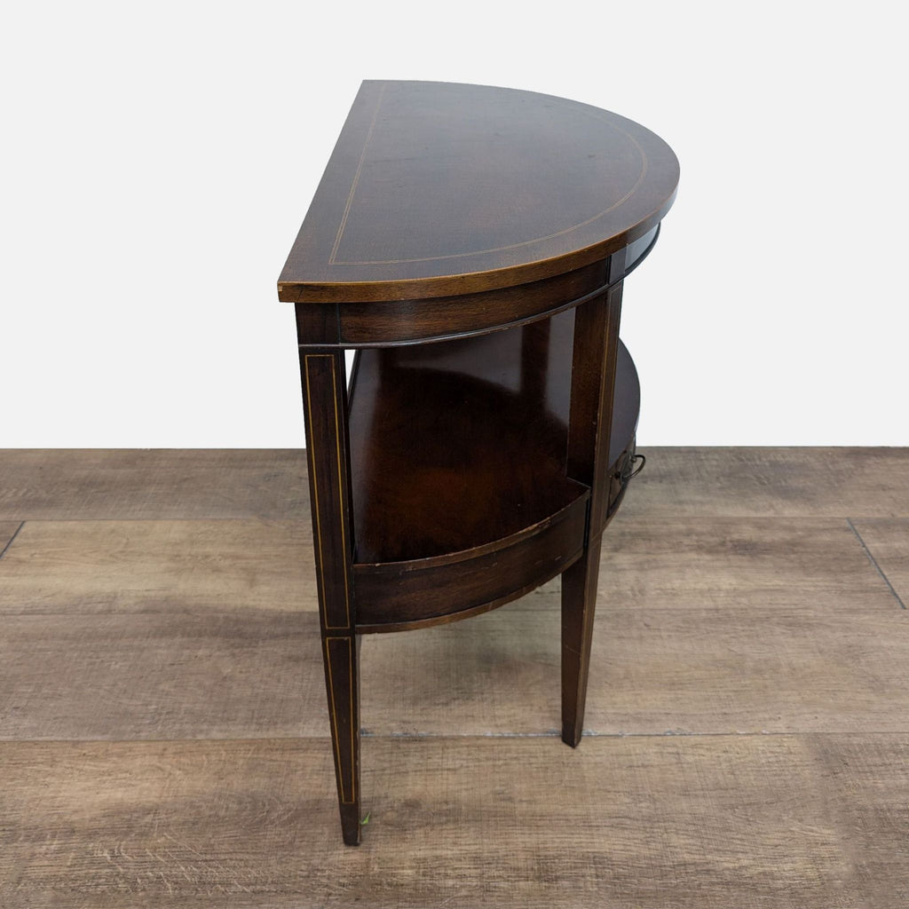 Vintage Brandt of Hagerstown Mahogany Demilune Console Table