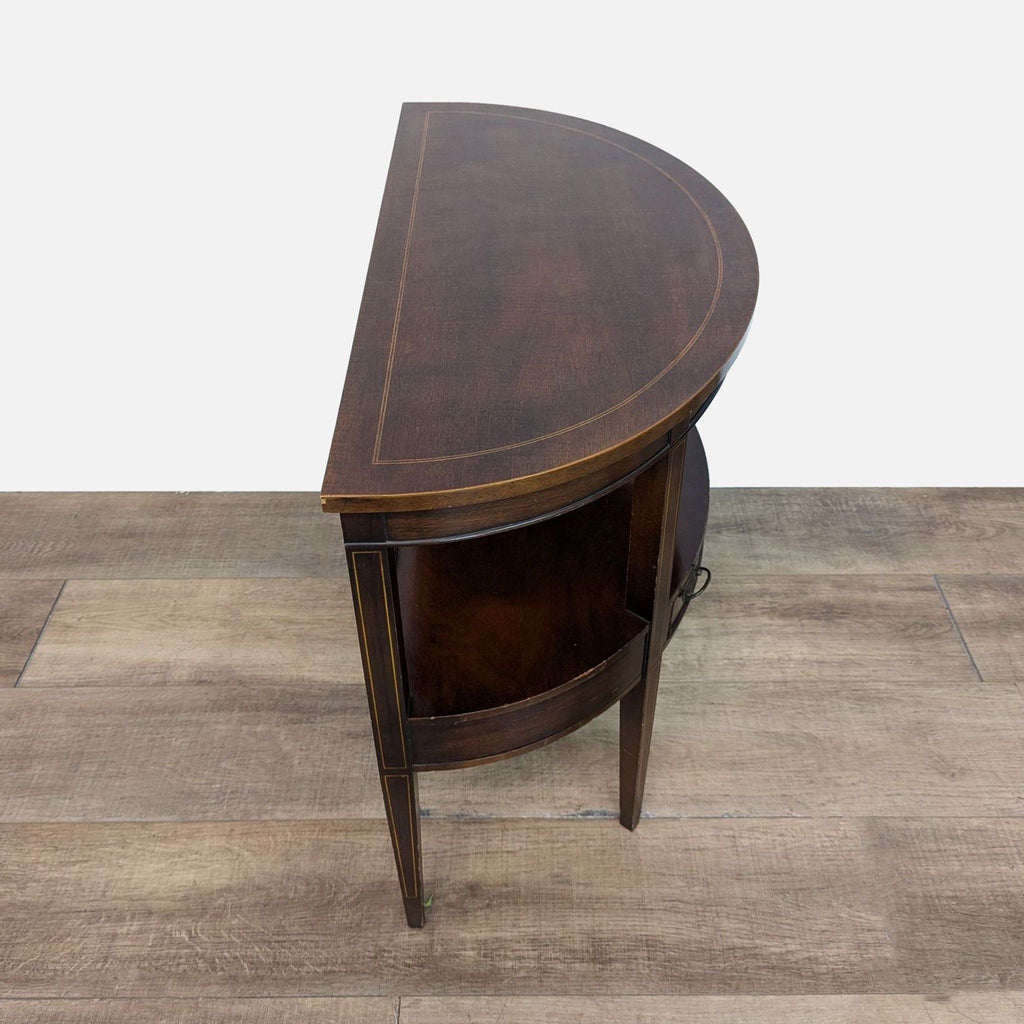 Vintage Brandt of Hagerstown Mahogany Demilune Console Table