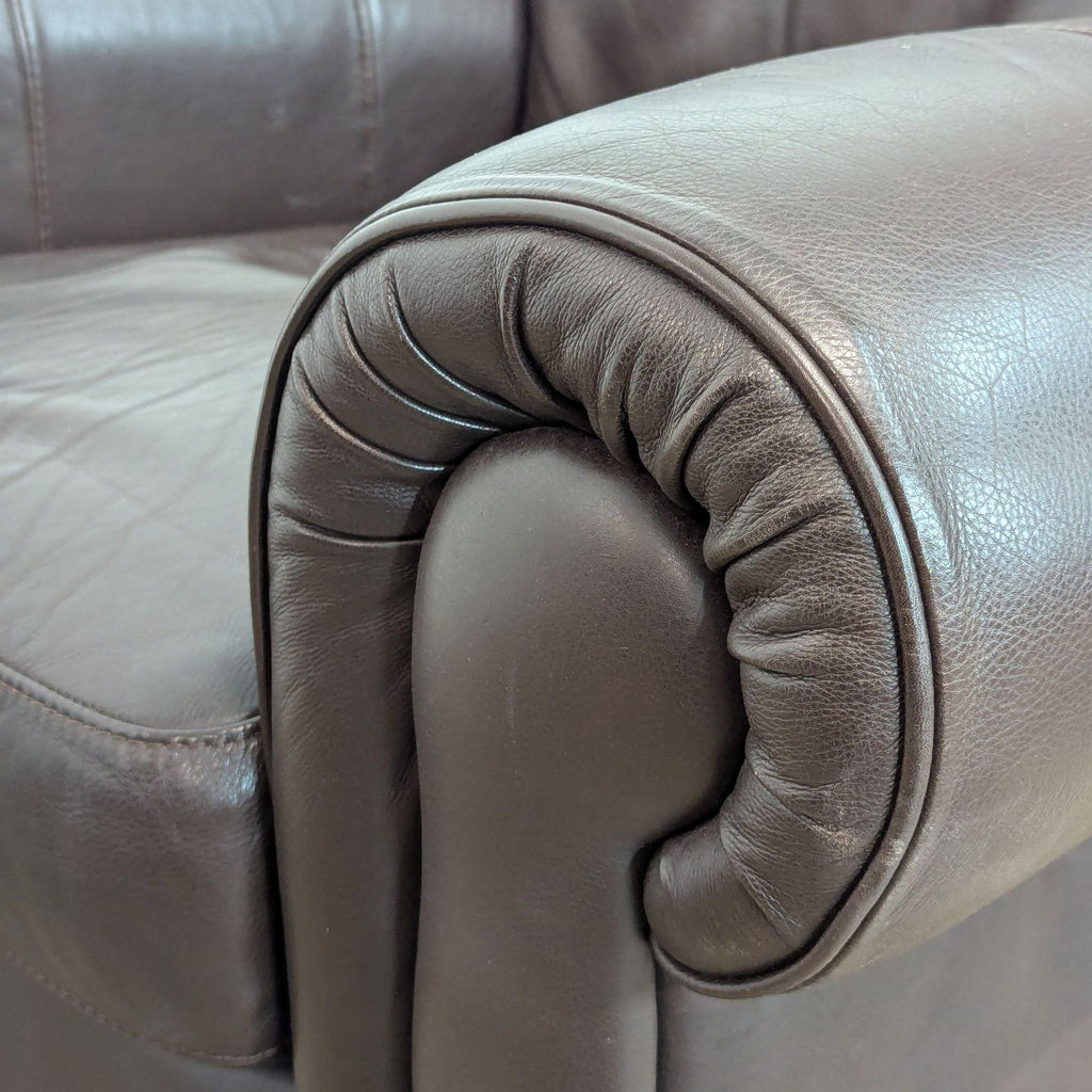 Natuzzi Classic Leather Lounge Chair