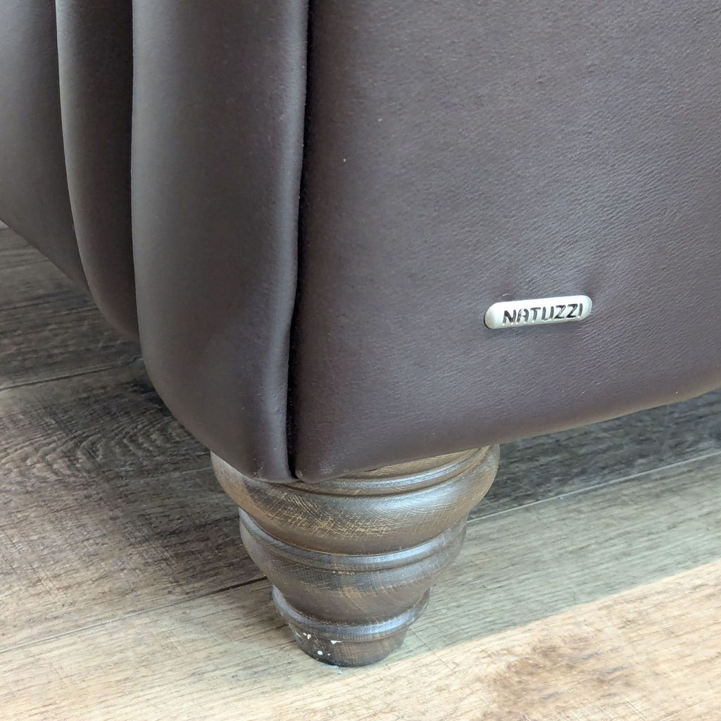 Natuzzi Classic Leather Lounge Chair
