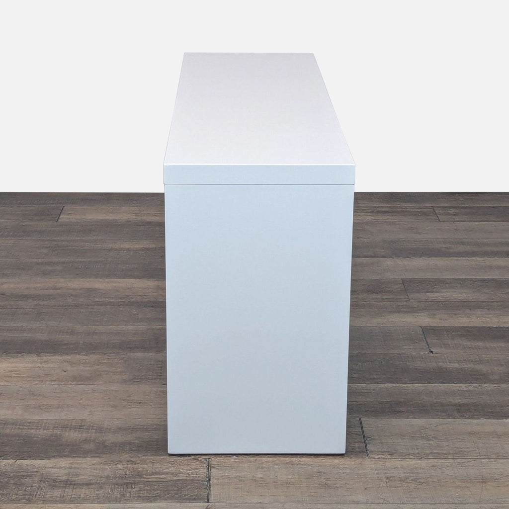 Pemberly Row Contemporary High Gloss Lacquer Wood Buffet in White