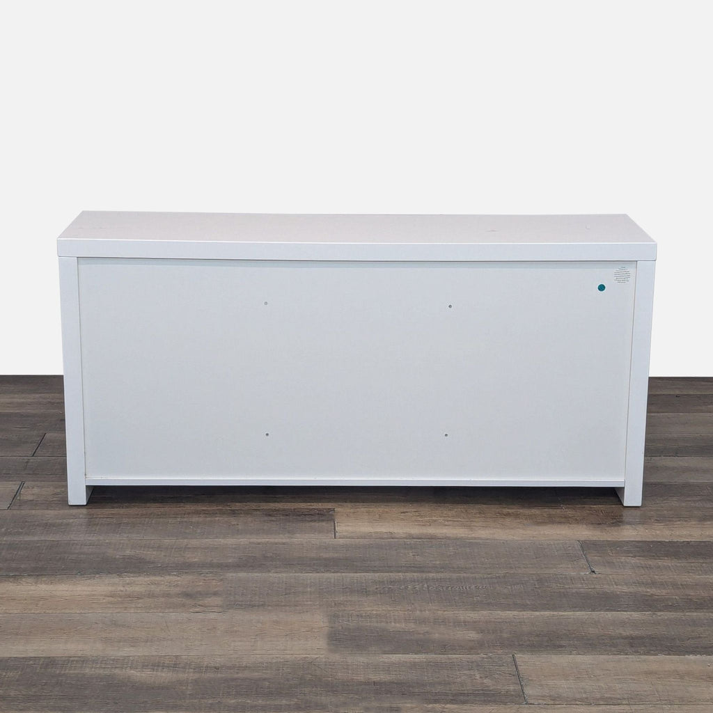 Pemberly Row Contemporary High Gloss Lacquer Wood Buffet in White