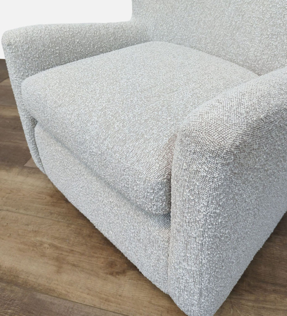 Living Spaces Jollette Modern Wingback Swivel Chair