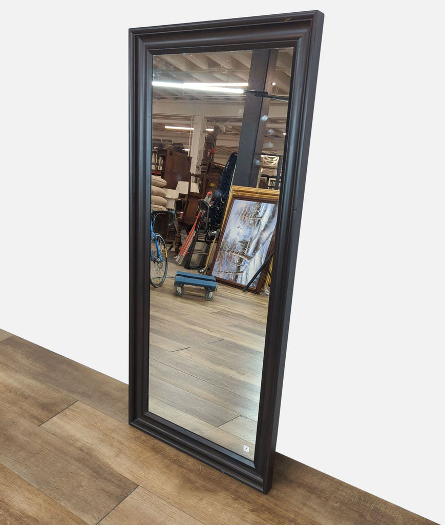 Wood Floor Mirror