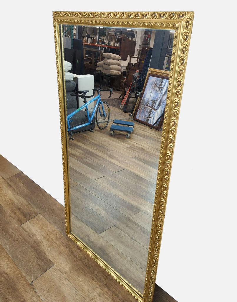 Gilded Carved Floor Mirror