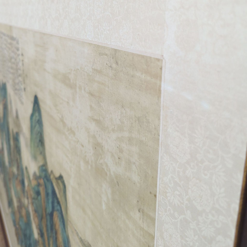 Large Oriental Framed Scroll