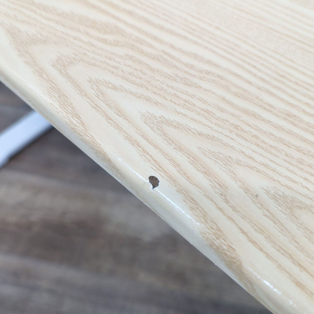 Adjustable Height Standing Desk With Natural Wood Top