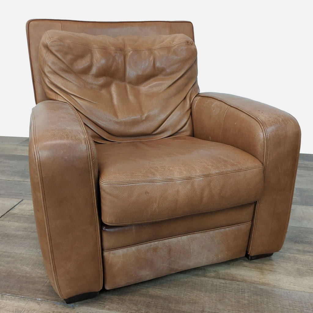 Transitional Leather Recliner